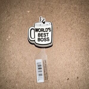 CROCS THE OFFICE WORLDS BEST BOSS Jibbitz™ Charms • Authentic Jibbitz (RARE) NWT
